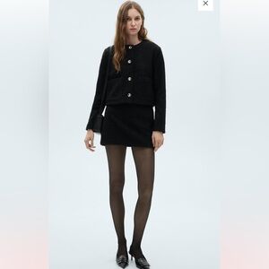 Mango SHINY BOUCLÉ JACKET